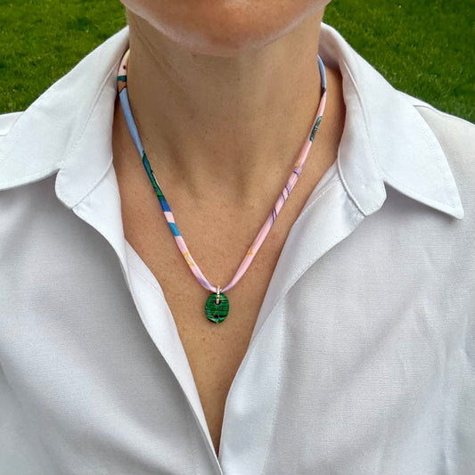 Malachite Infinity Loop Charm