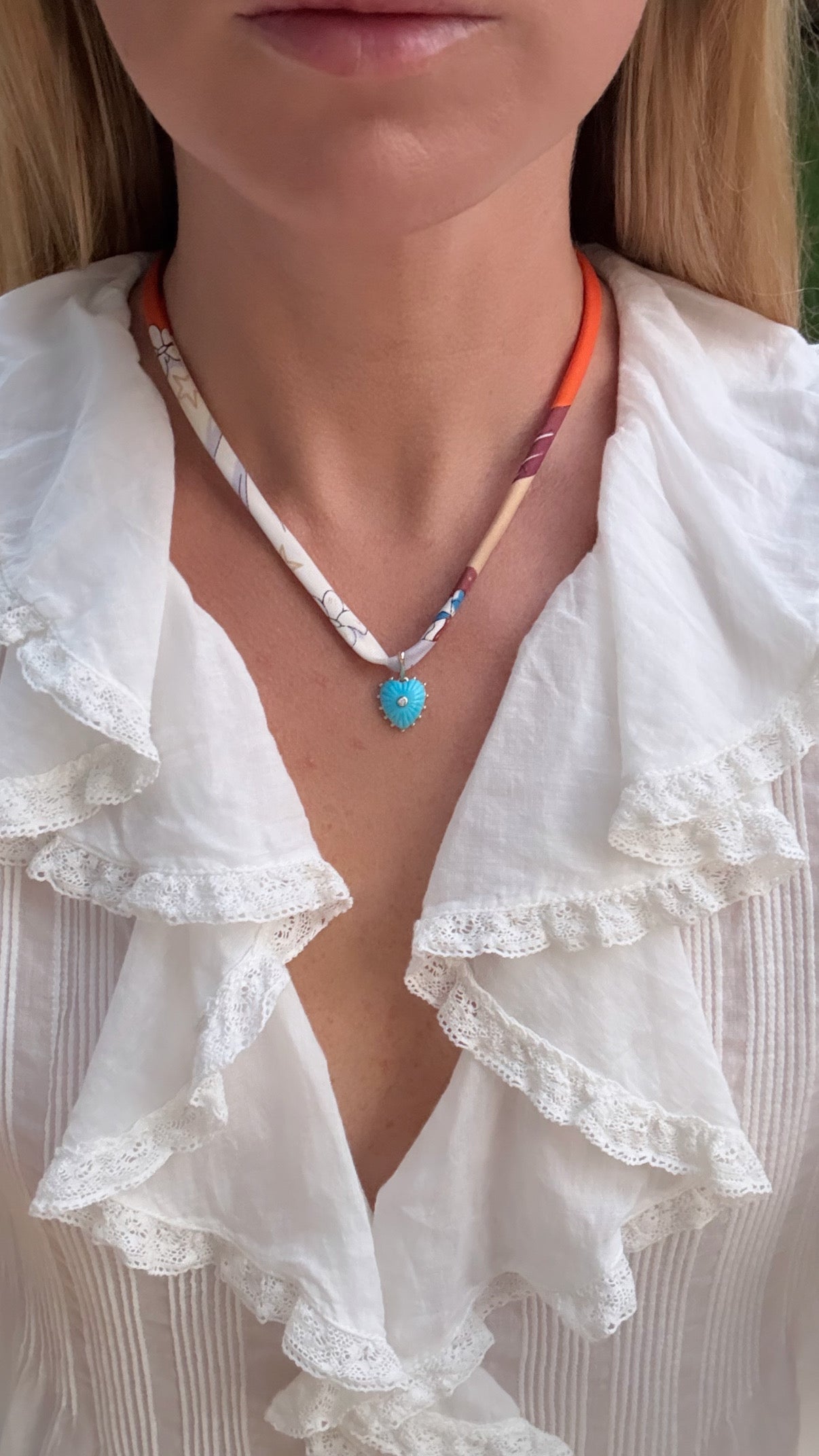Howlite Mini Heart Charm