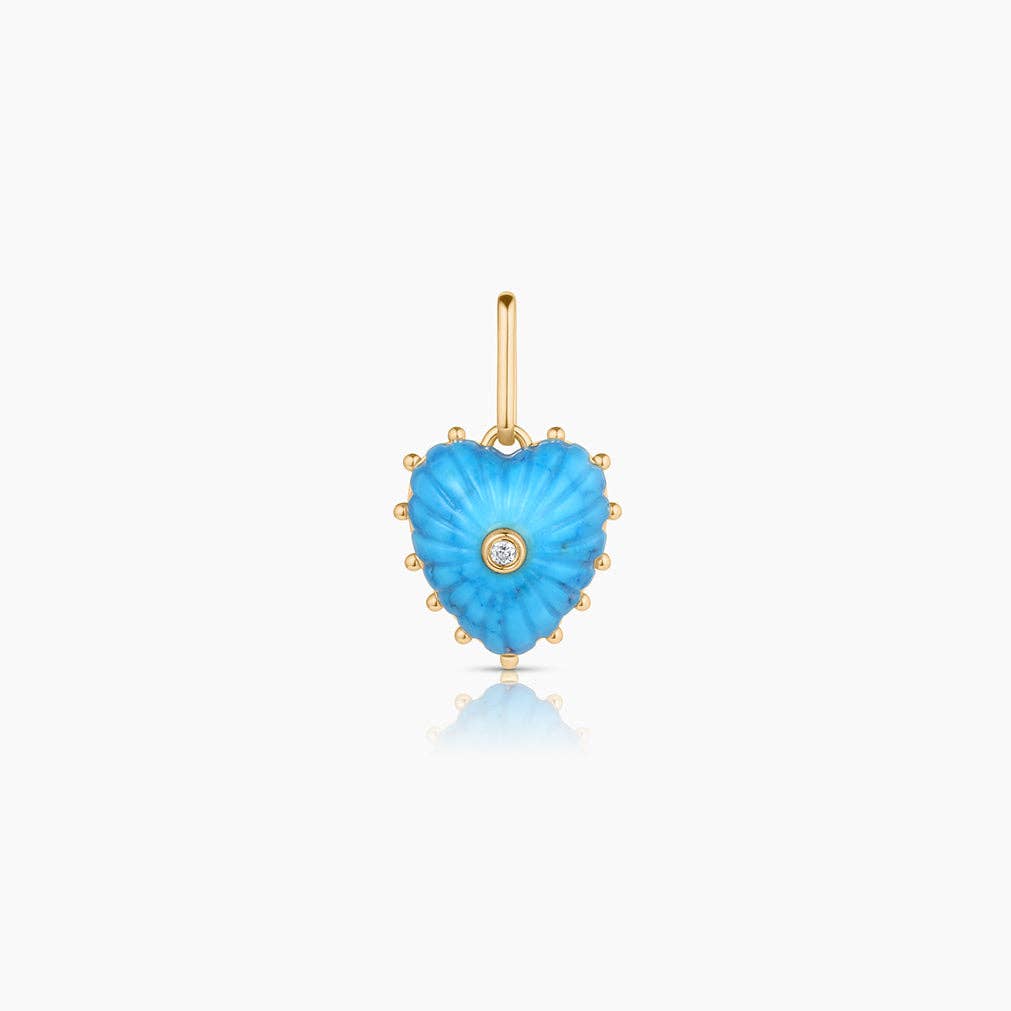 Howlite Mini Heart Charm