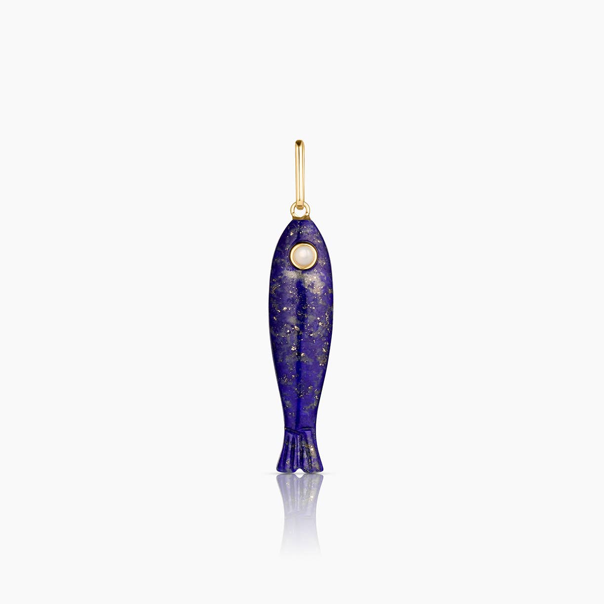 Lapis Fish Charm