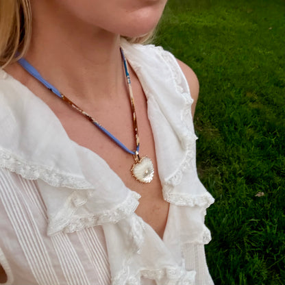 Mother Of Pearl Big Heart Clip Charm
