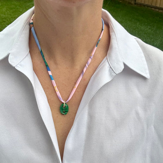 Malachite Infinity Loop Charm
