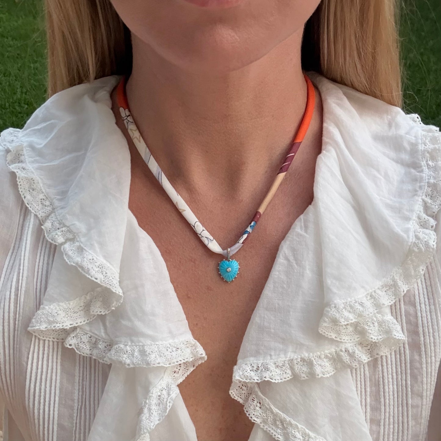 Howlite Mini Heart Charm